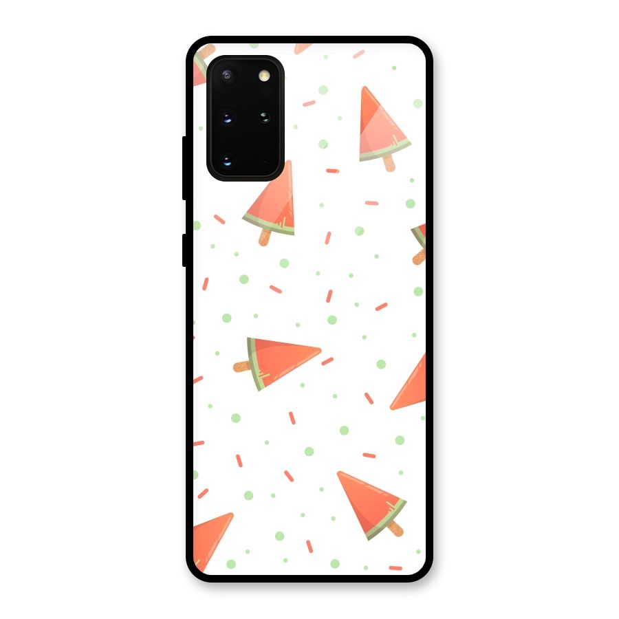 Watermelon Ice Creams Glass Back Case for Galaxy S20 Plus