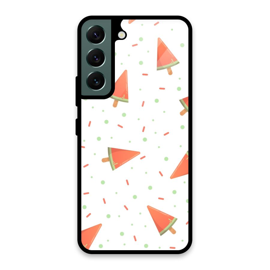 Watermelon Ice Creams Glass Back Case for Galaxy S22 5G