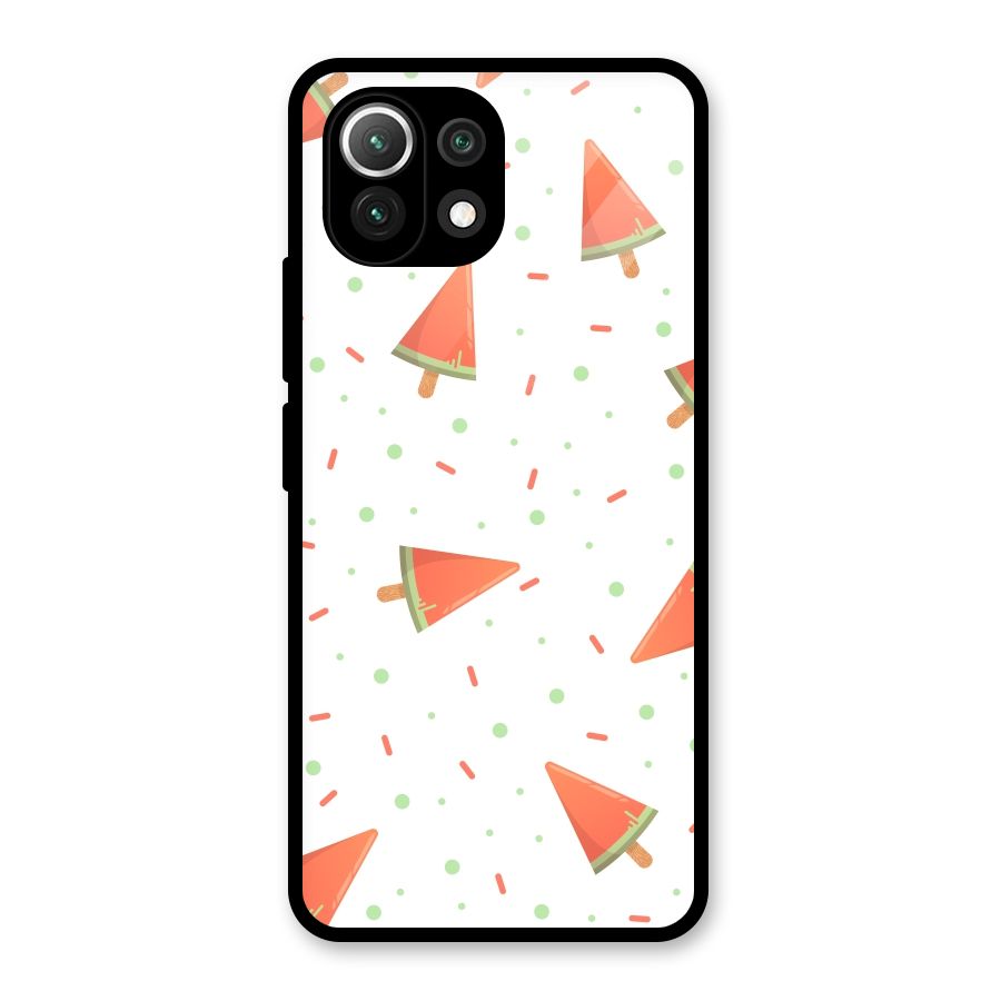 Watermelon Ice Creams Glass Back Case for Mi 11 Lite