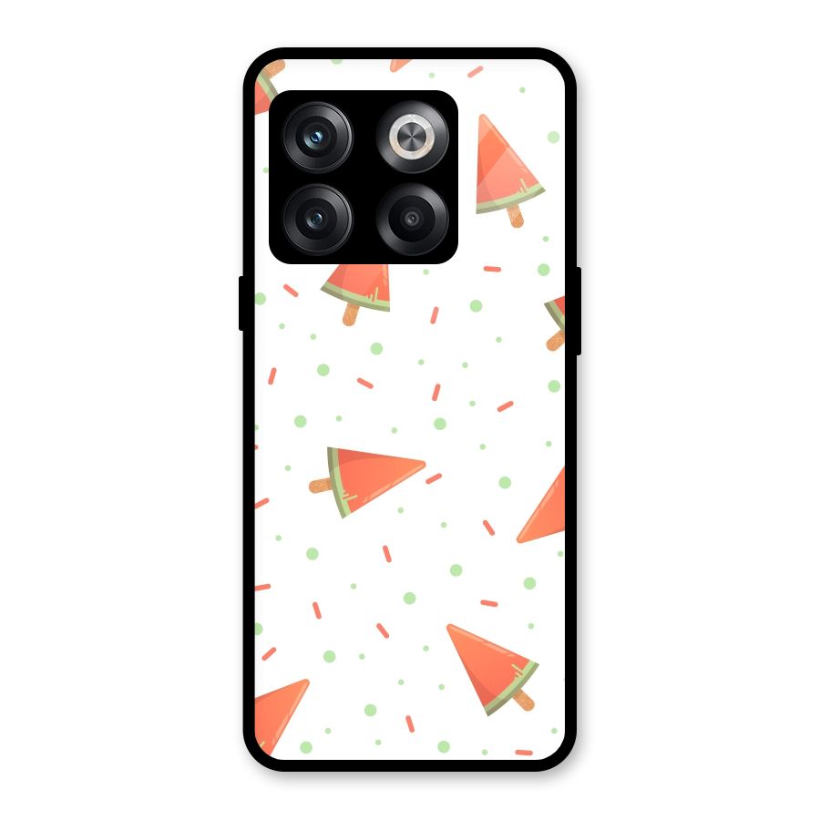 Watermelon Ice Creams Glass Back Case for OnePlus 10T