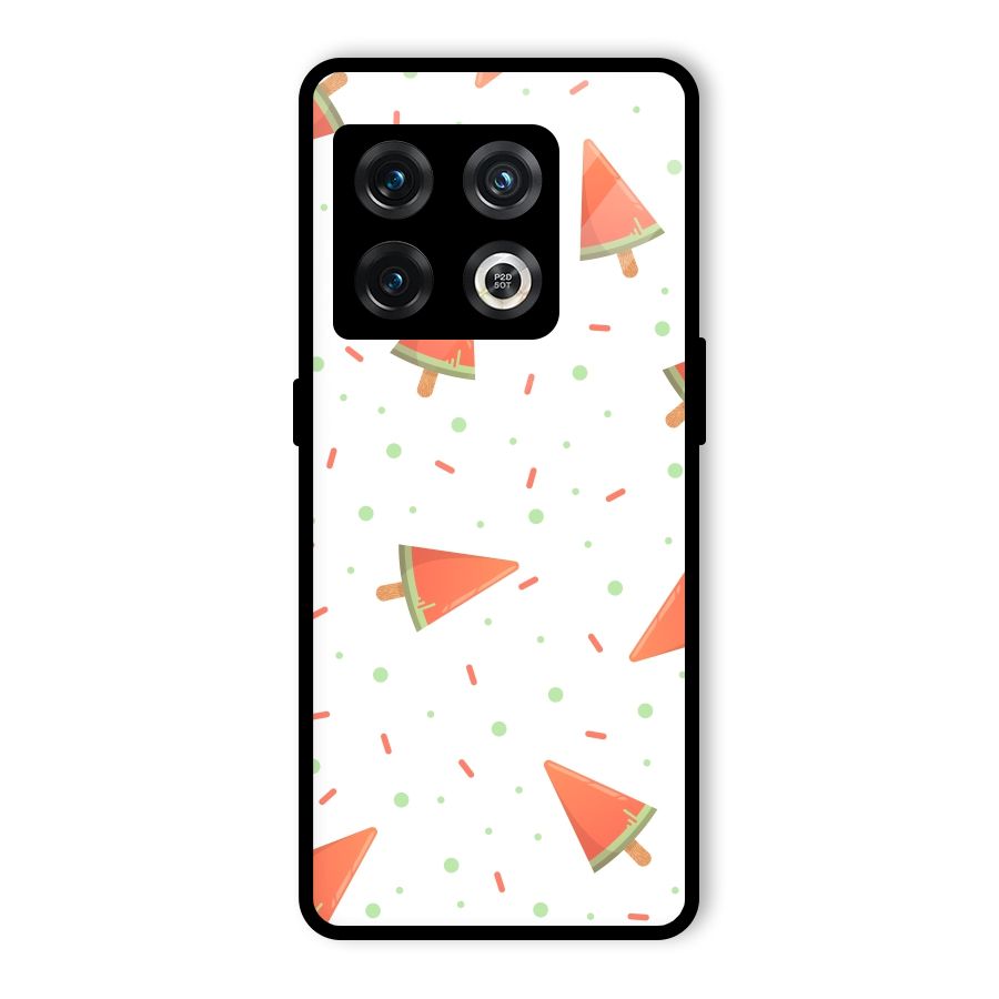 Watermelon Ice Creams Glass Back Case for OnePlus 10 Pro 5G