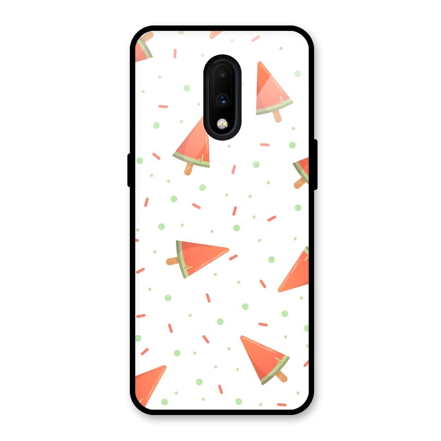 Watermelon Ice Creams Glass Back Case for OnePlus 7