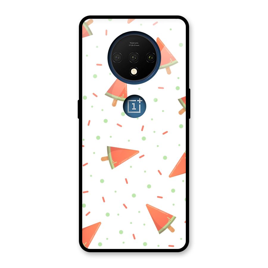Watermelon Ice Creams Glass Back Case for OnePlus 7T