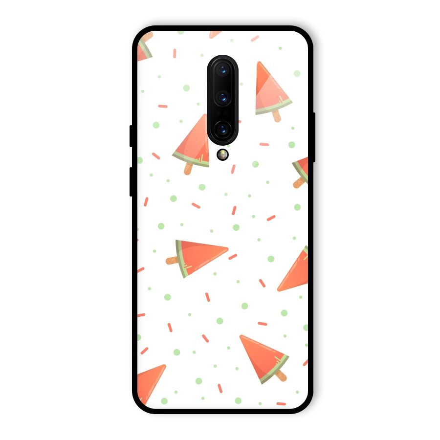 Watermelon Ice Creams Glass Back Case for OnePlus 7 Pro