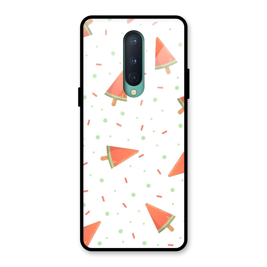Watermelon Ice Creams Glass Back Case for OnePlus 8