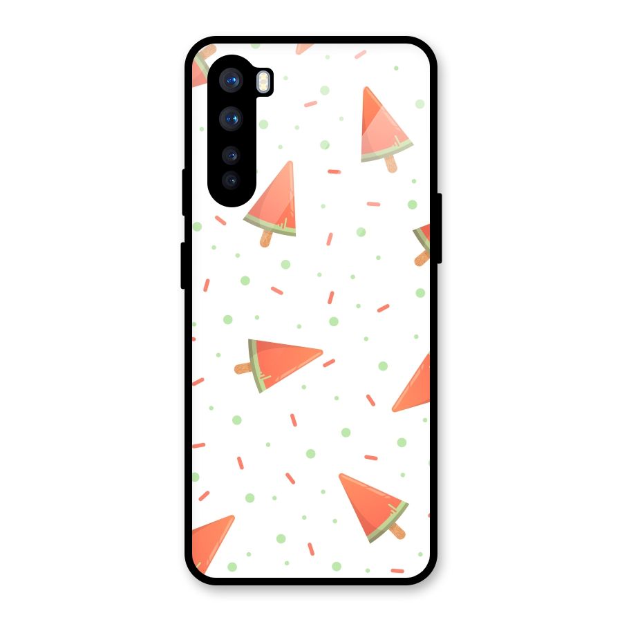 Watermelon Ice Creams Glass Back Case for OnePlus Nord