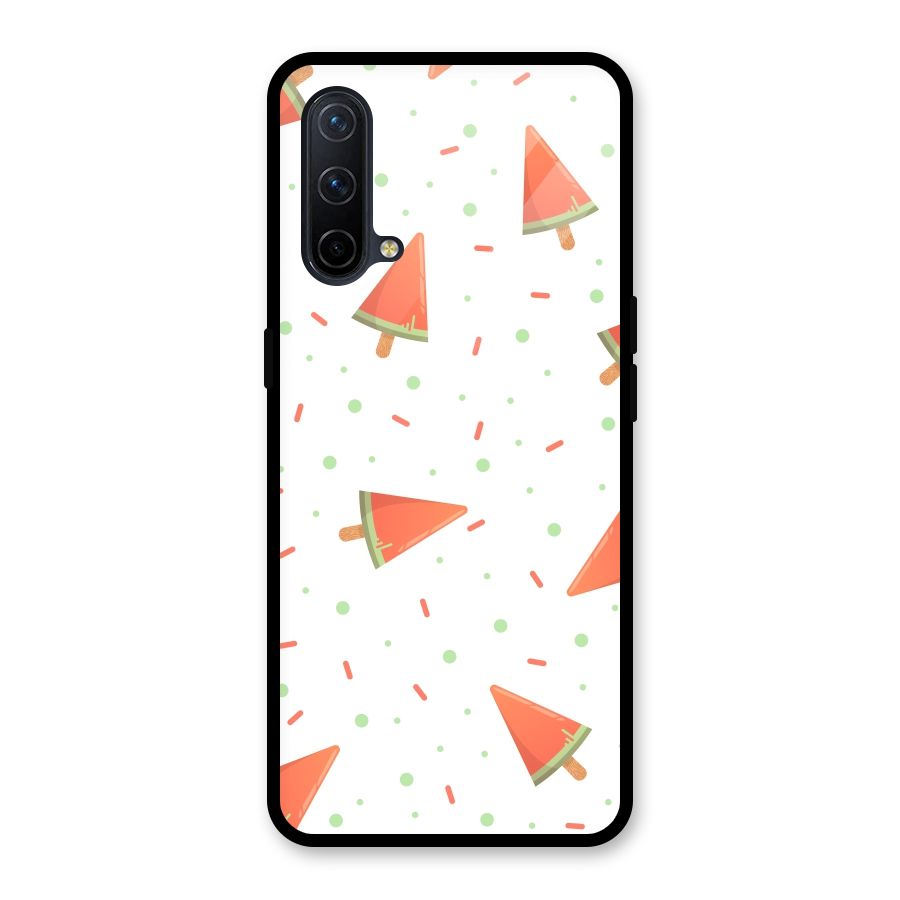 Watermelon Ice Creams Glass Back Case for OnePlus Nord CE 5G