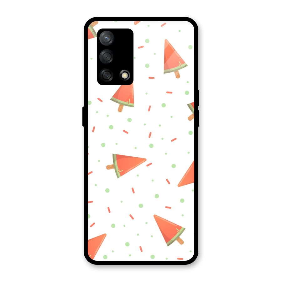 Watermelon Ice Creams Glass Back Case for Oppo F19