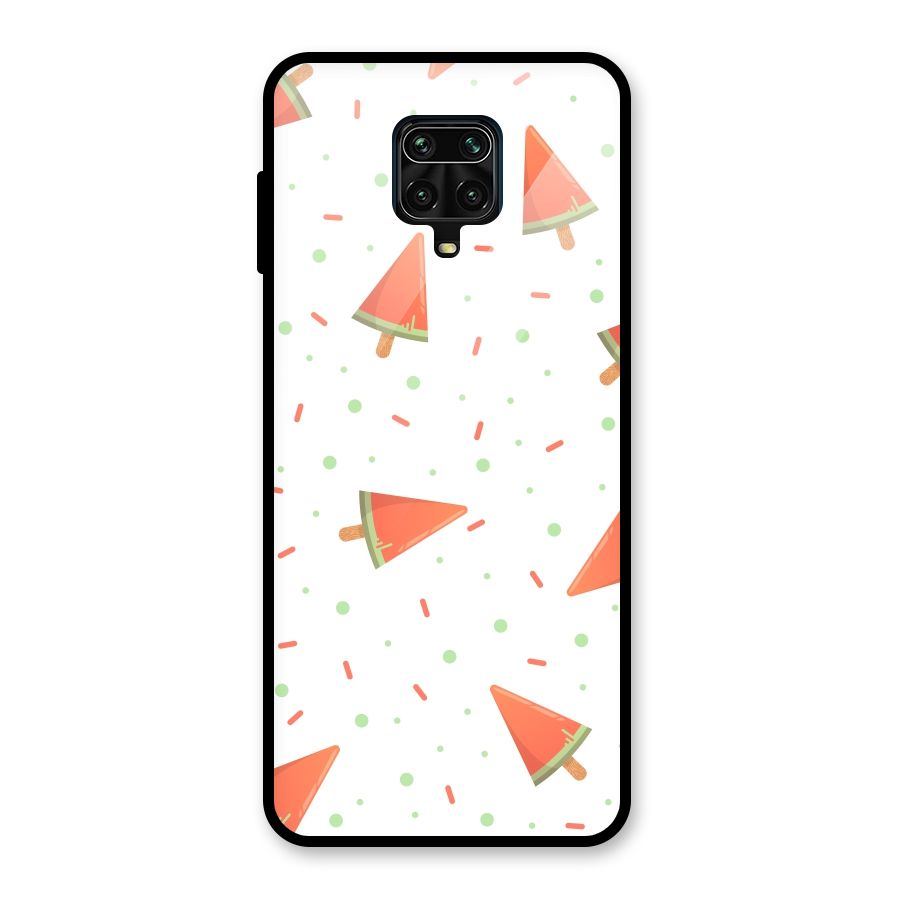 Watermelon Ice Creams Glass Back Case for Poco M2 Pro