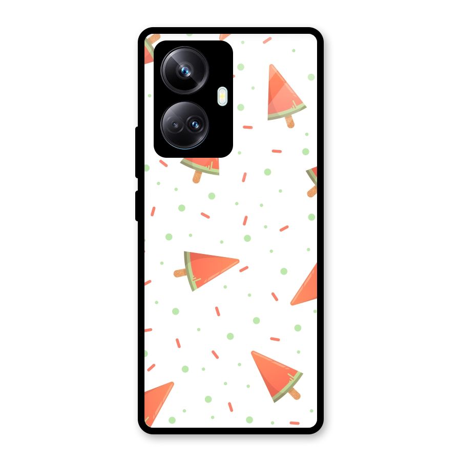 Watermelon Ice Creams Glass Back Case for Realme 10 Pro Plus