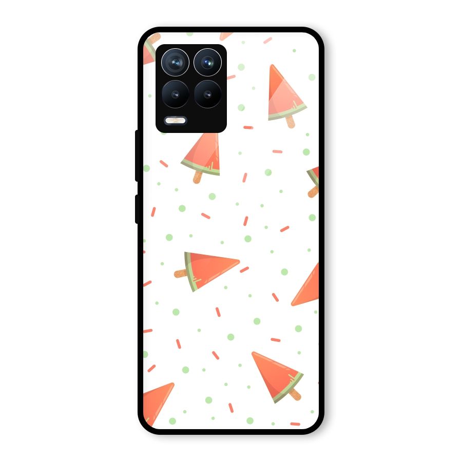 Watermelon Ice Creams Glass Back Case for Realme 8 Pro