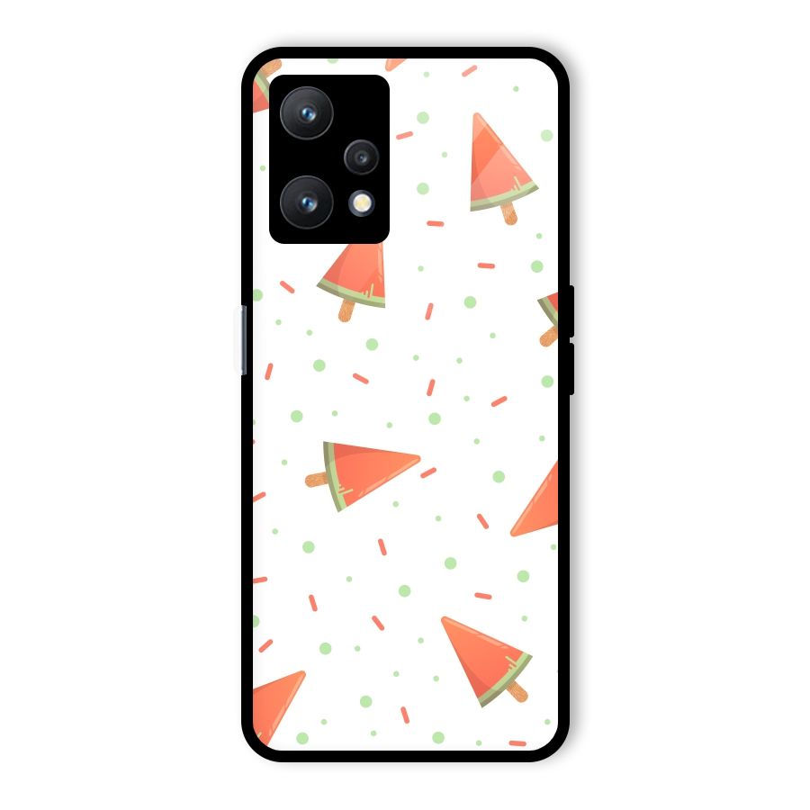 Watermelon Ice Creams Glass Back Case for Realme 9 Pro 5G