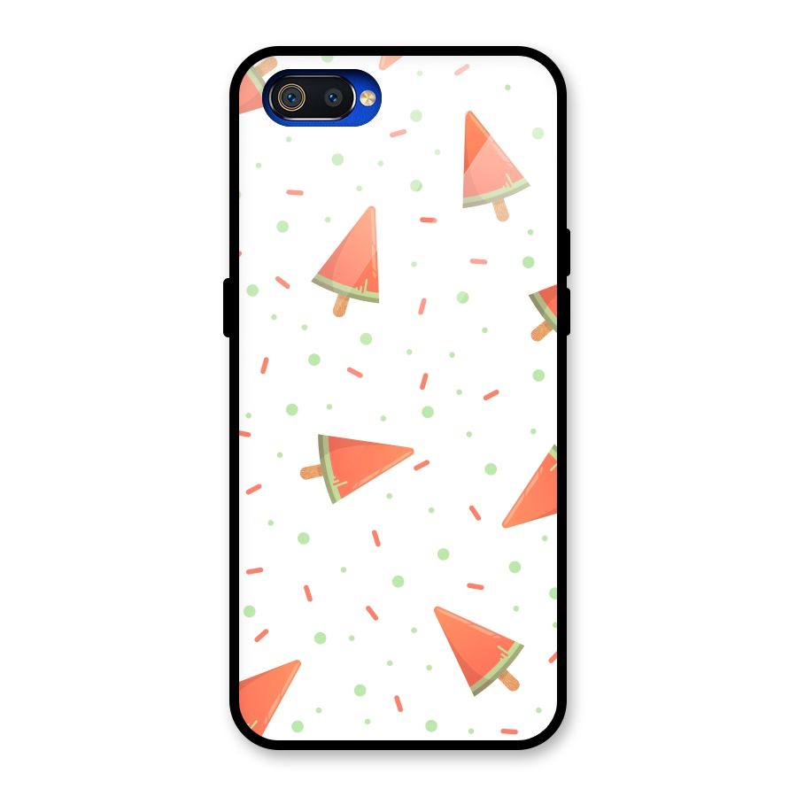 Watermelon Ice Creams Glass Back Case for Realme C2