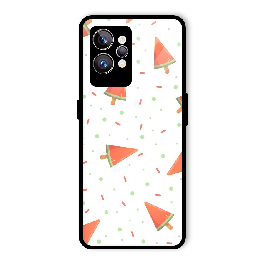Watermelon Ice Creams Glass Back Case for Realme GT2 Pro