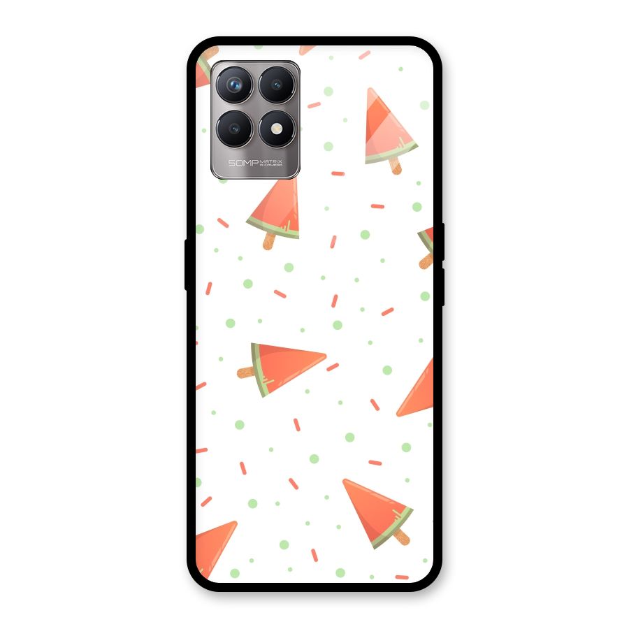 Watermelon Ice Creams Glass Back Case for Realme Narzo 50