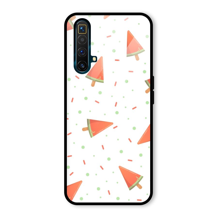 Watermelon Ice Creams Glass Back Case for Realme X3 SuperZoom