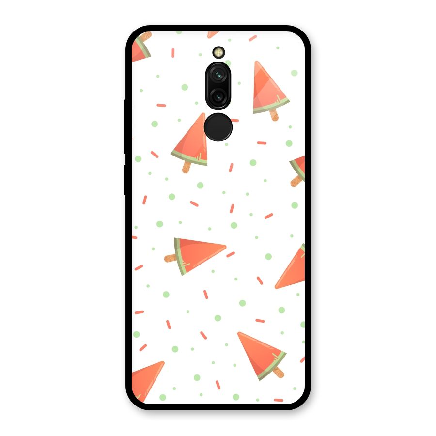 Watermelon Ice Creams Glass Back Case for Redmi 8