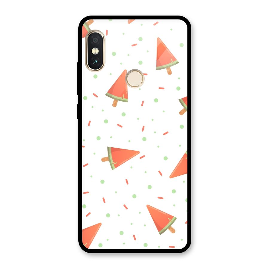 Watermelon Ice Creams Glass Back Case for Redmi Note 5 Pro