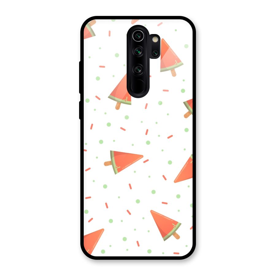 Watermelon Ice Creams Glass Back Case for Redmi Note 8 Pro