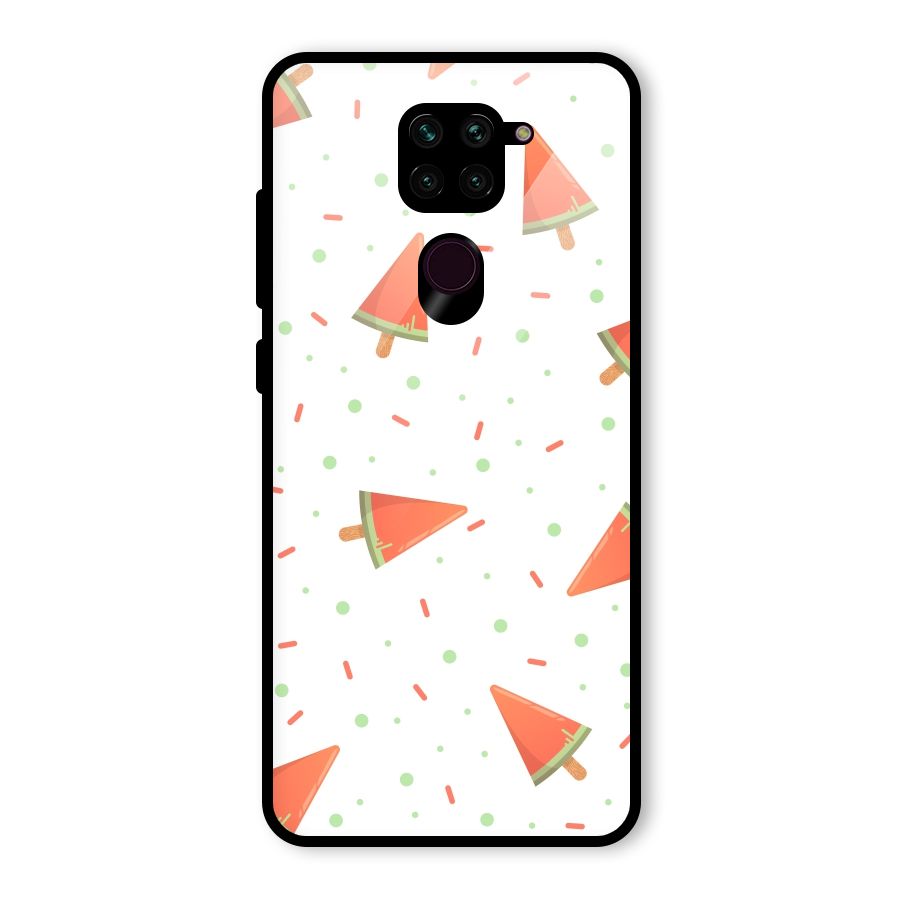 Watermelon Ice Creams Glass Back Case for Redmi Note 9