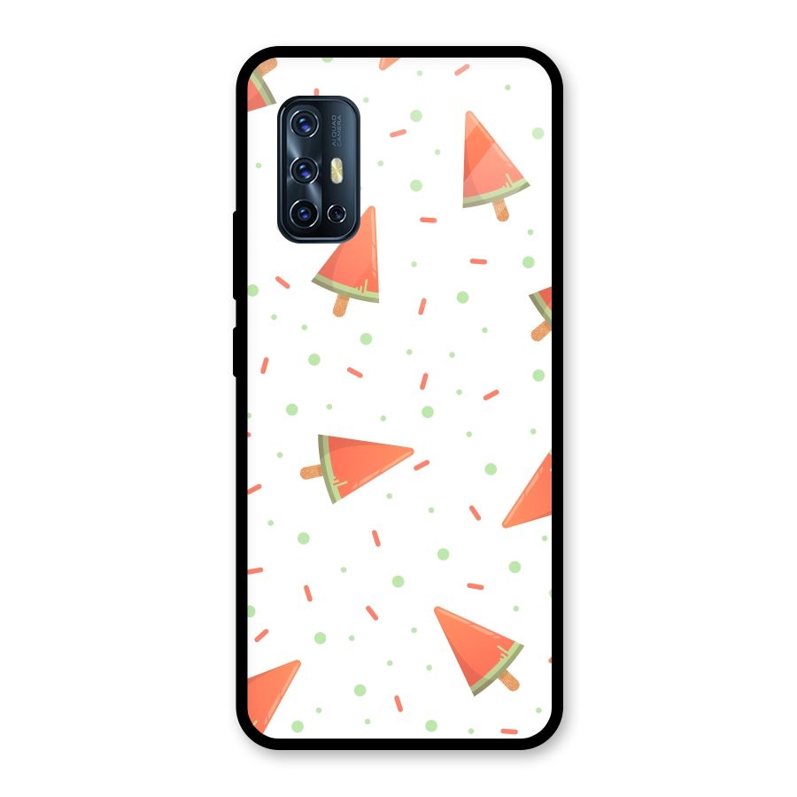 Watermelon Ice Creams Glass Back Case for Vivo V17