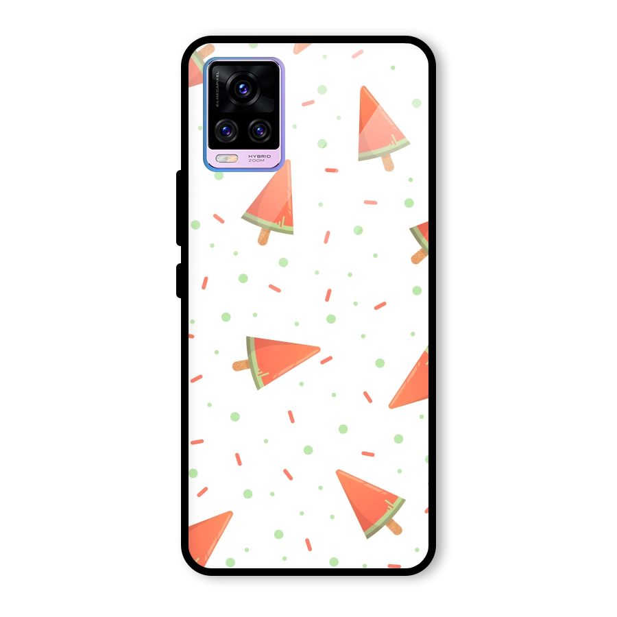 Watermelon Ice Creams Glass Back Case for Vivo V20 Pro