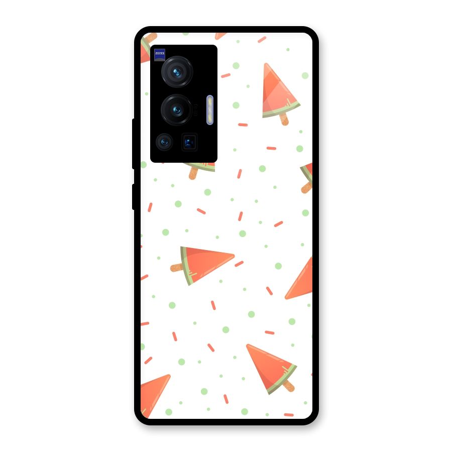 Watermelon Ice Creams Glass Back Case for Vivo X70 Pro