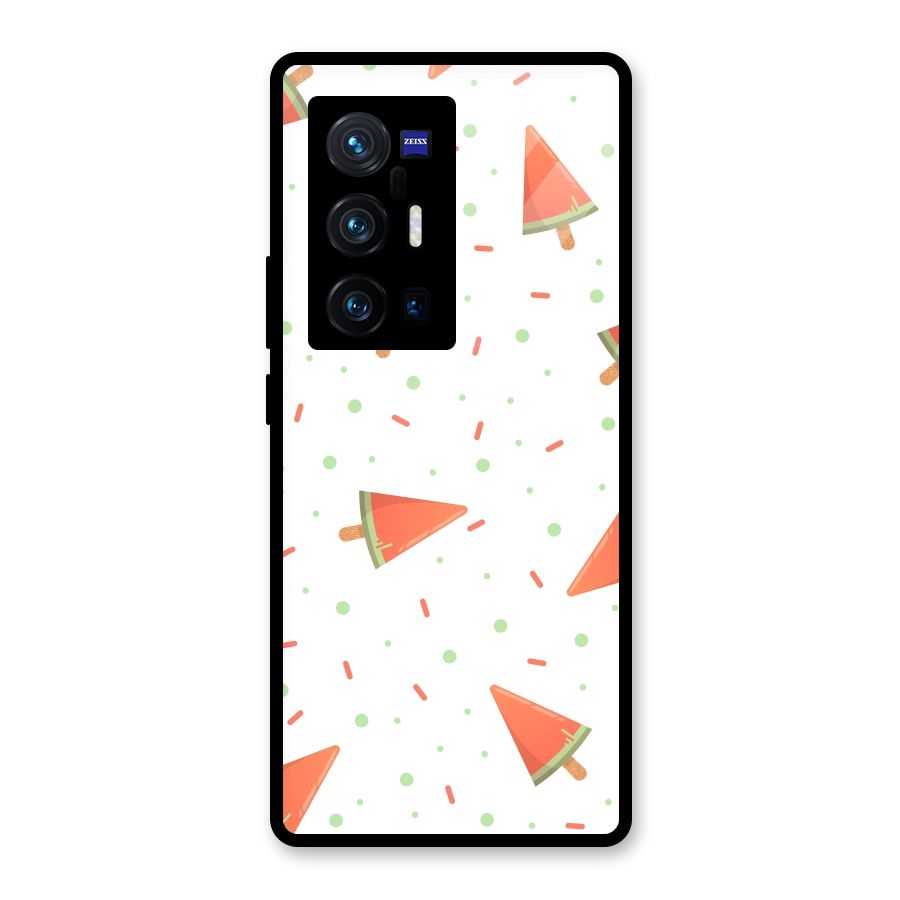 Watermelon Ice Creams Glass Back Case for Vivo X70 Pro Plus