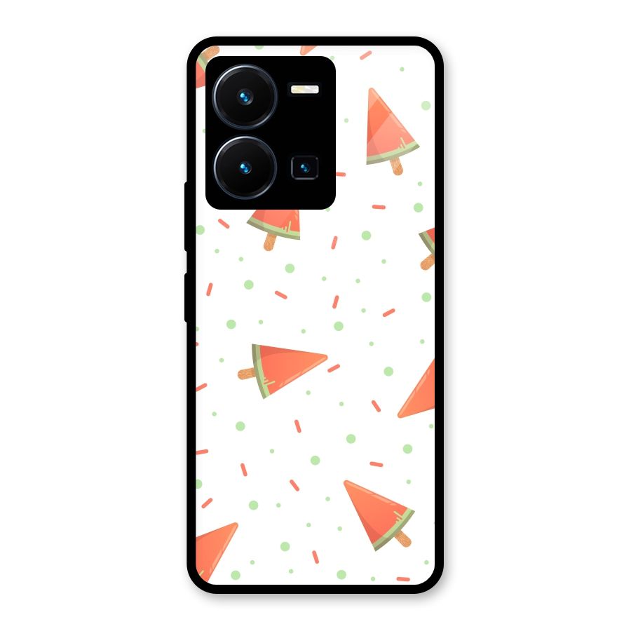 Watermelon Ice Creams Glass Back Case for Vivo Y35