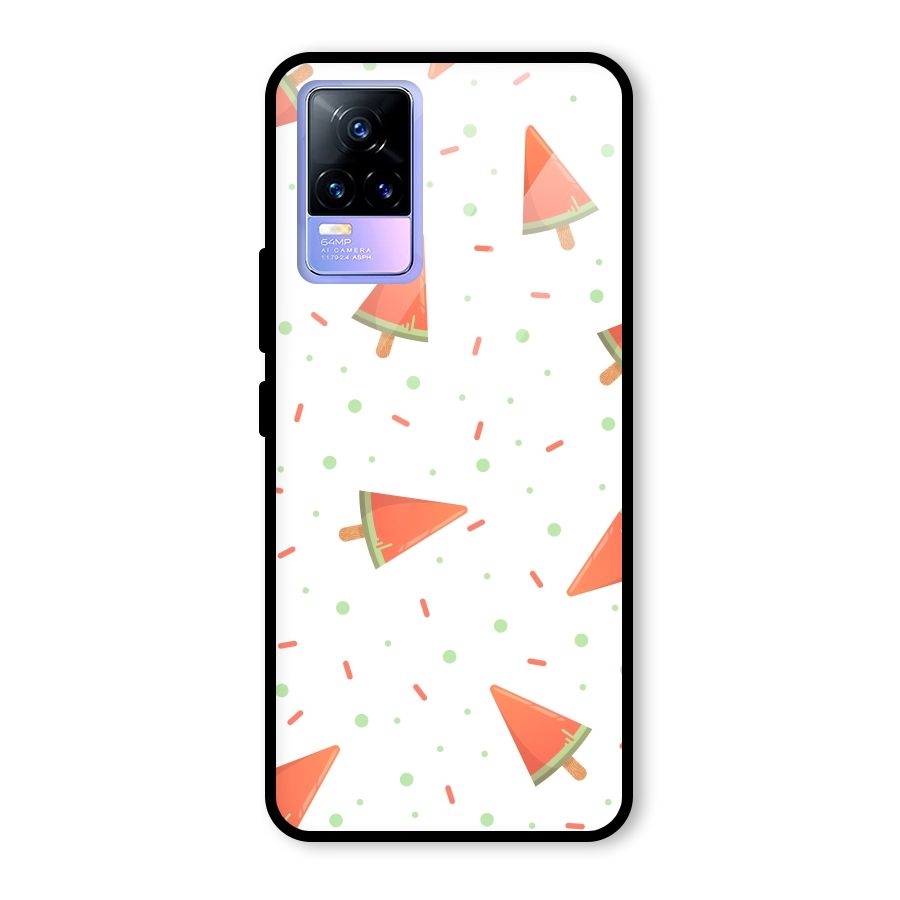 Watermelon Ice Creams Glass Back Case for Vivo Y73