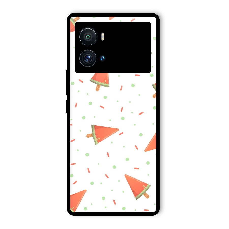 Watermelon Ice Creams Glass Back Case for Vivo iQOO 9 Pro