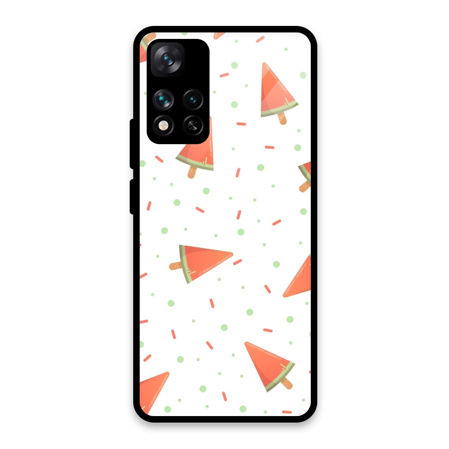 Watermelon Ice Creams Glass Back Case for Xiaomi 11i HyperCharge 5G