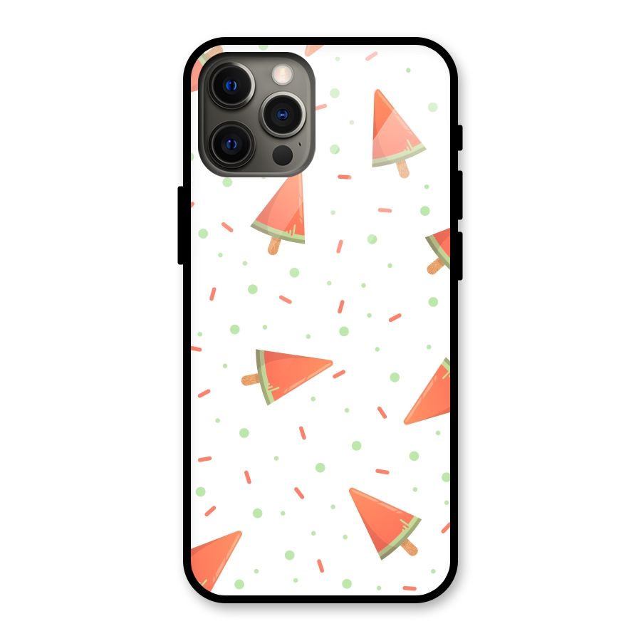 Watermelon Ice Creams Glass Back Case for iPhone 12 Pro Max