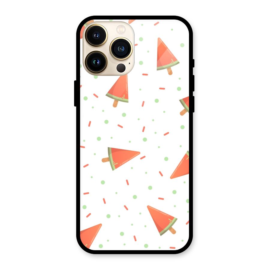 Watermelon Ice Creams Glass Back Case for iPhone 13 Pro Max