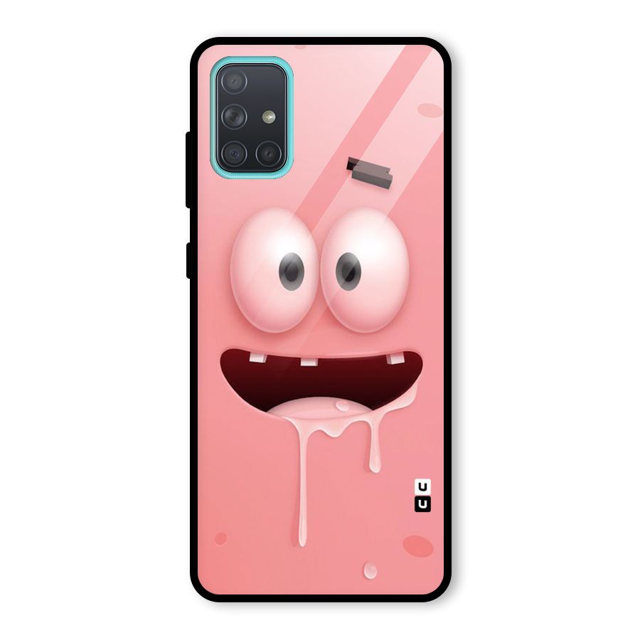 Watery Mouth Glass Back Case for Galaxy A71