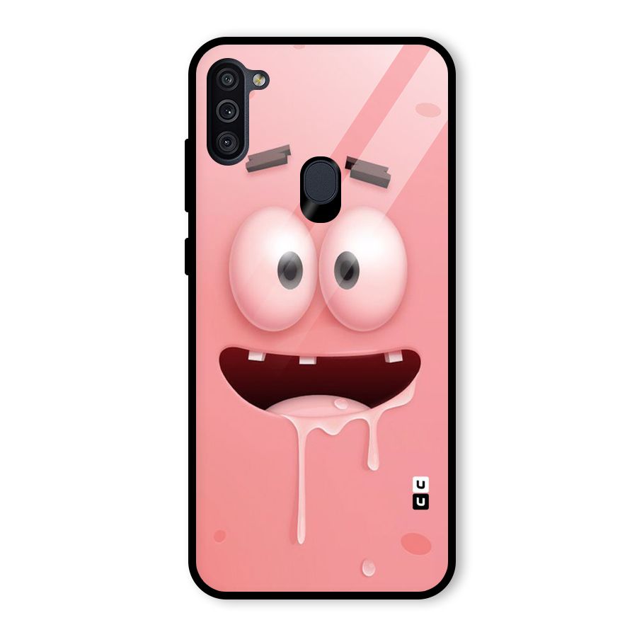 Watery Mouth Glass Back Case for Galaxy M11