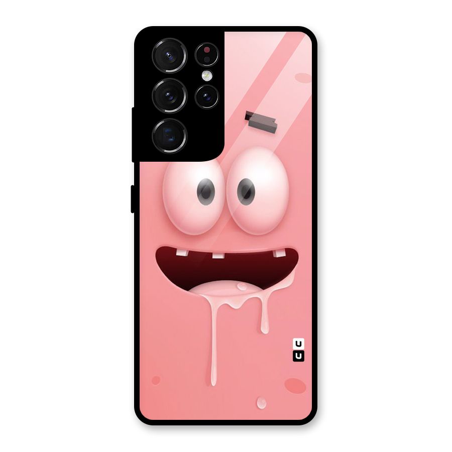 Watery Mouth Glass Back Case for Galaxy S21 Ultra 5G