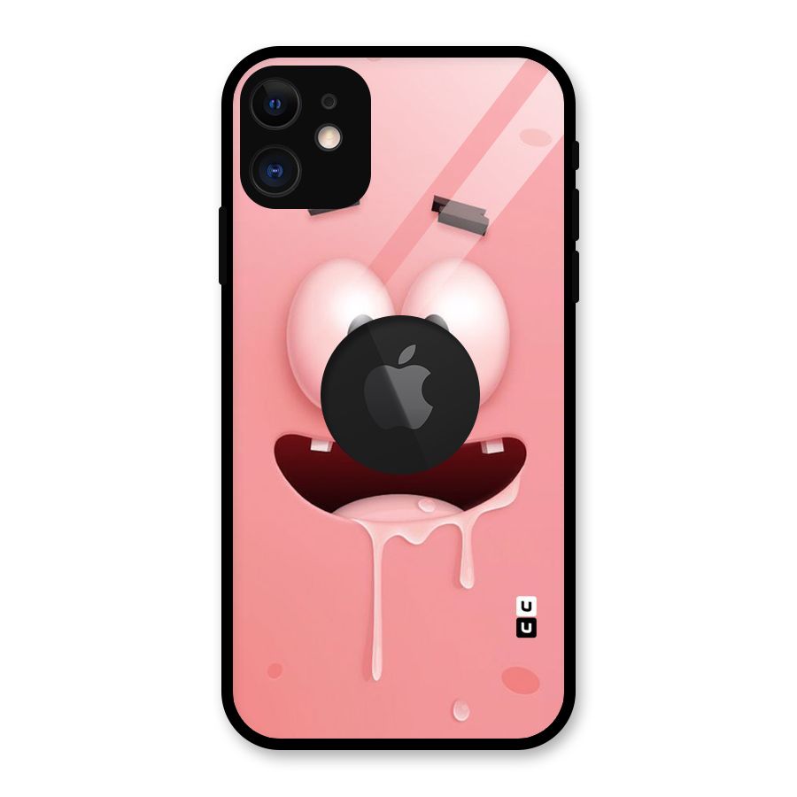 Watery Mouth Glass Back Case for iPhone 11 Logo Cut