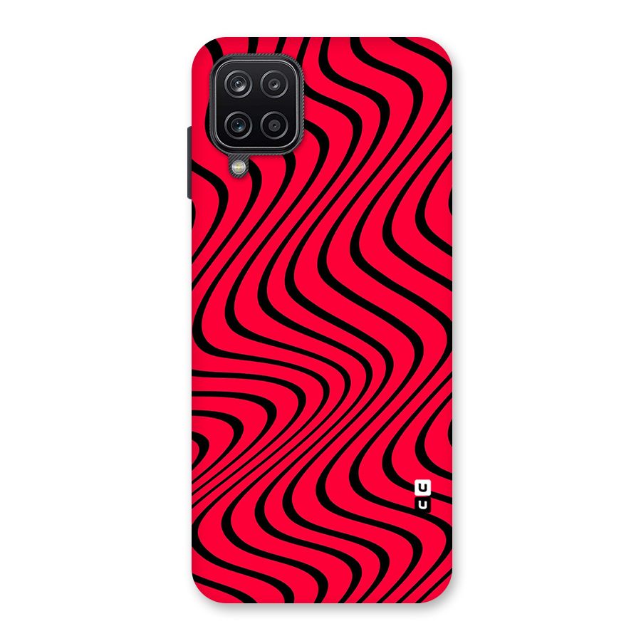 Waves Pattern Print Back Case for Galaxy A12