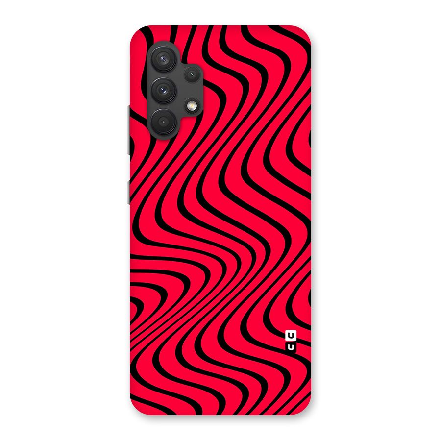 Waves Pattern Print Back Case for Galaxy A32