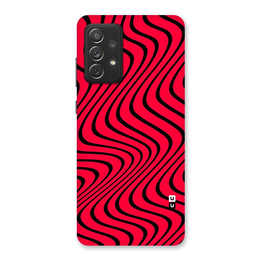 Waves Pattern Print Back Case for Galaxy A72