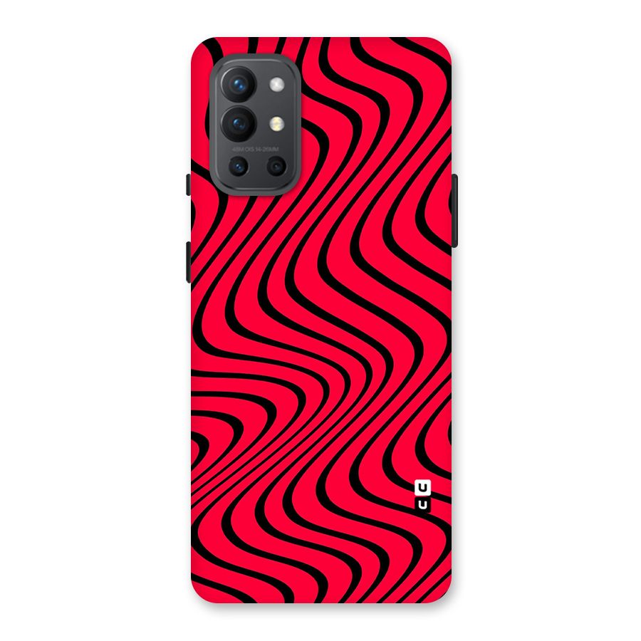 Waves Pattern Print Back Case for OnePlus 9R