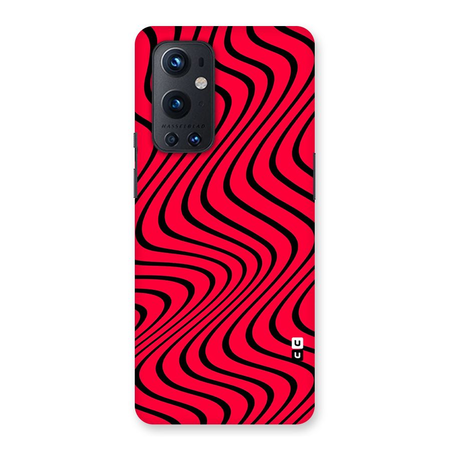 Waves Pattern Print Back Case for OnePlus 9 Pro