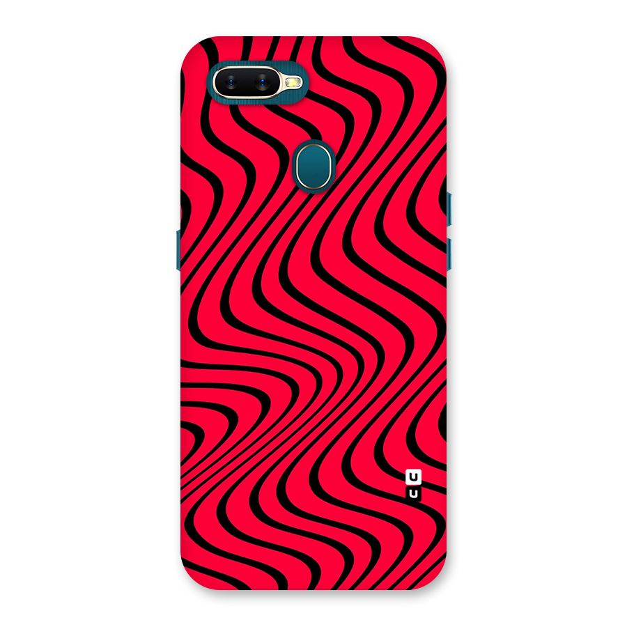 Waves Pattern Print Back Case for Oppo A11k