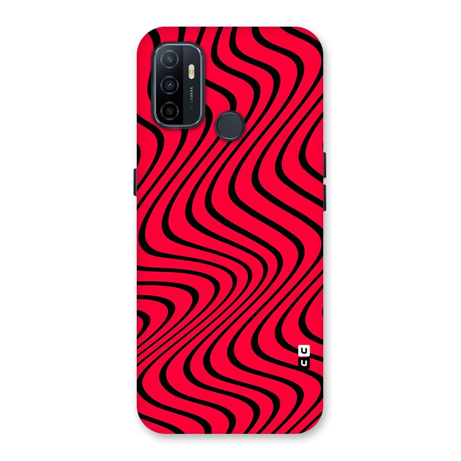 Waves Pattern Print Back Case for Oppo A32