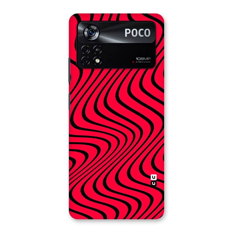 Waves Pattern Print Back Case for Poco X4 Pro 5G