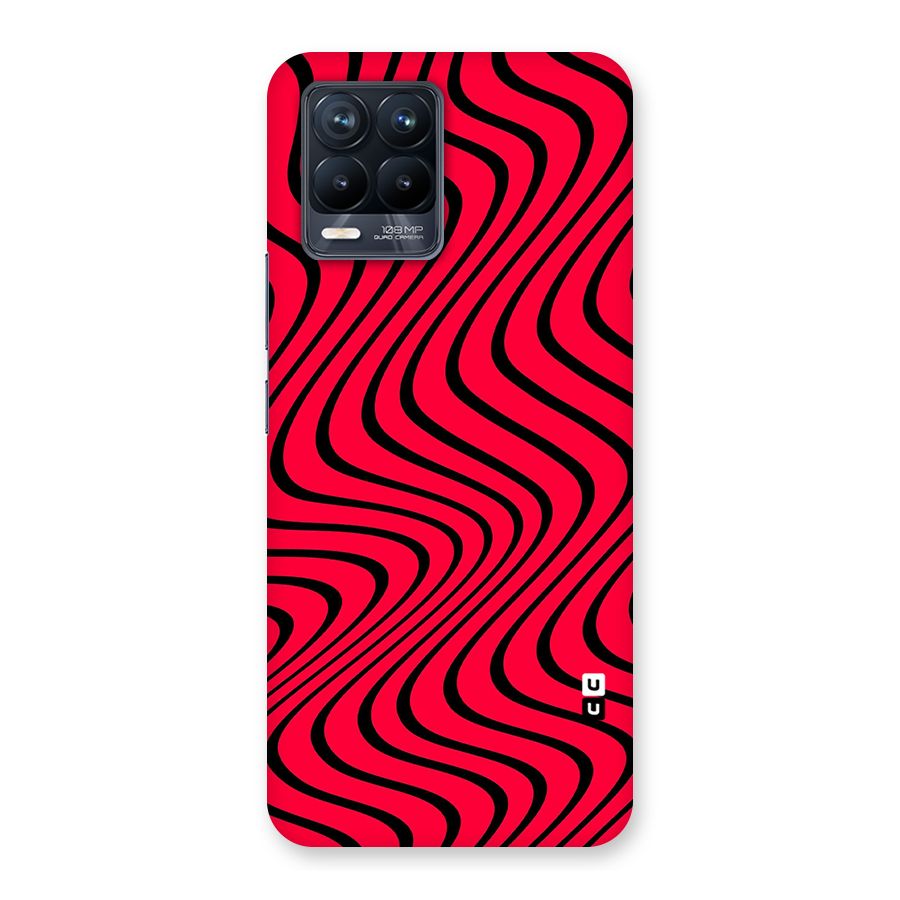 Waves Pattern Print Back Case for Realme 8 Pro