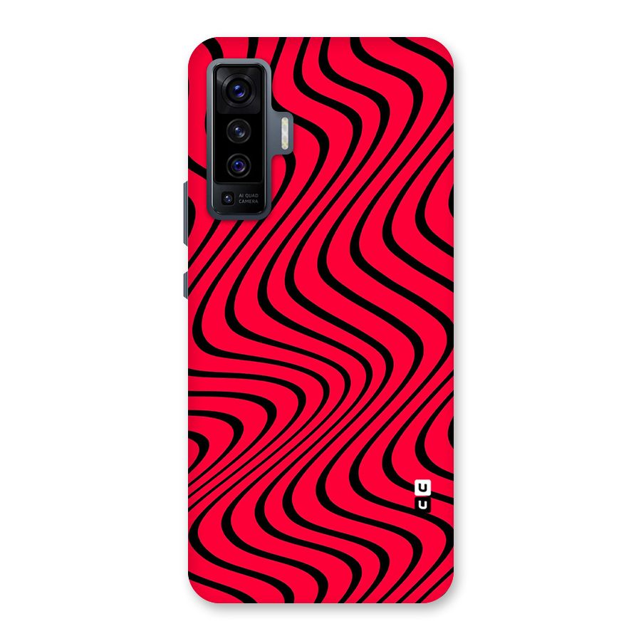 Waves Pattern Print Back Case for Vivo X50