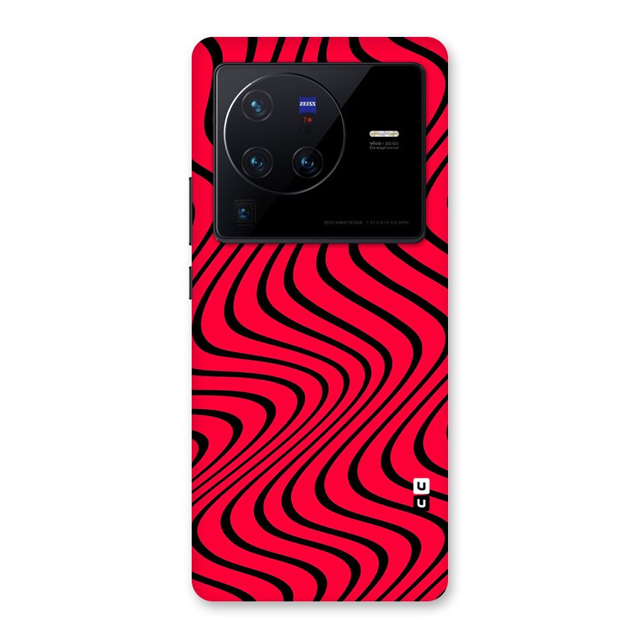 Waves Pattern Print Back Case for Vivo X80 Pro