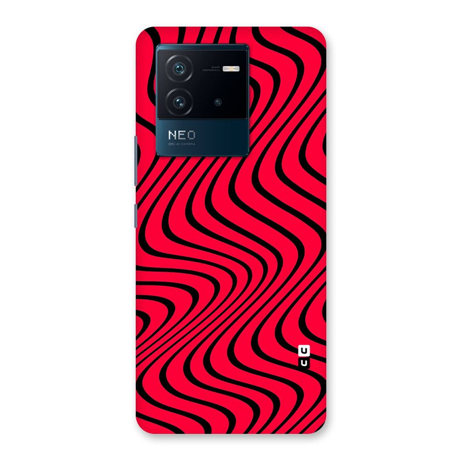 Waves Pattern Print Back Case for Vivo iQOO Neo 6 5G